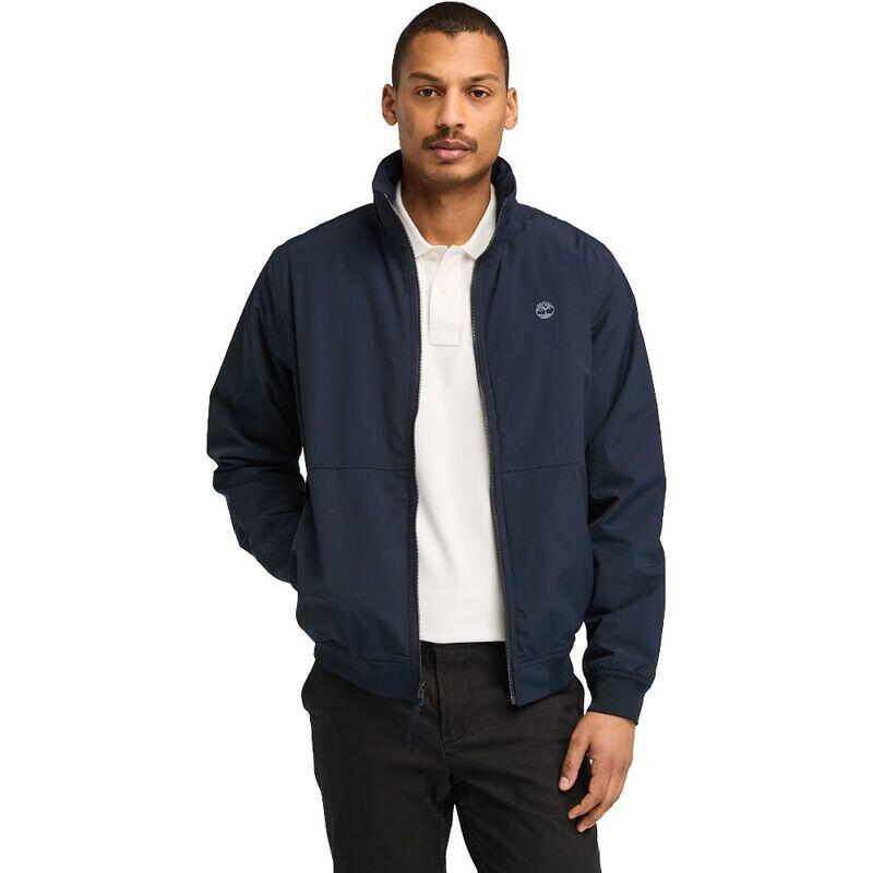 Chaqueta Azul Timberland Bómber Impermeable Sailor Navy Con Capucha Plegable 4/5