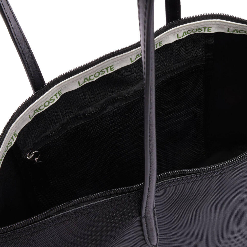 Bolso Negro Lacoste Tote L.12.12 Concept Grande Black 4/5