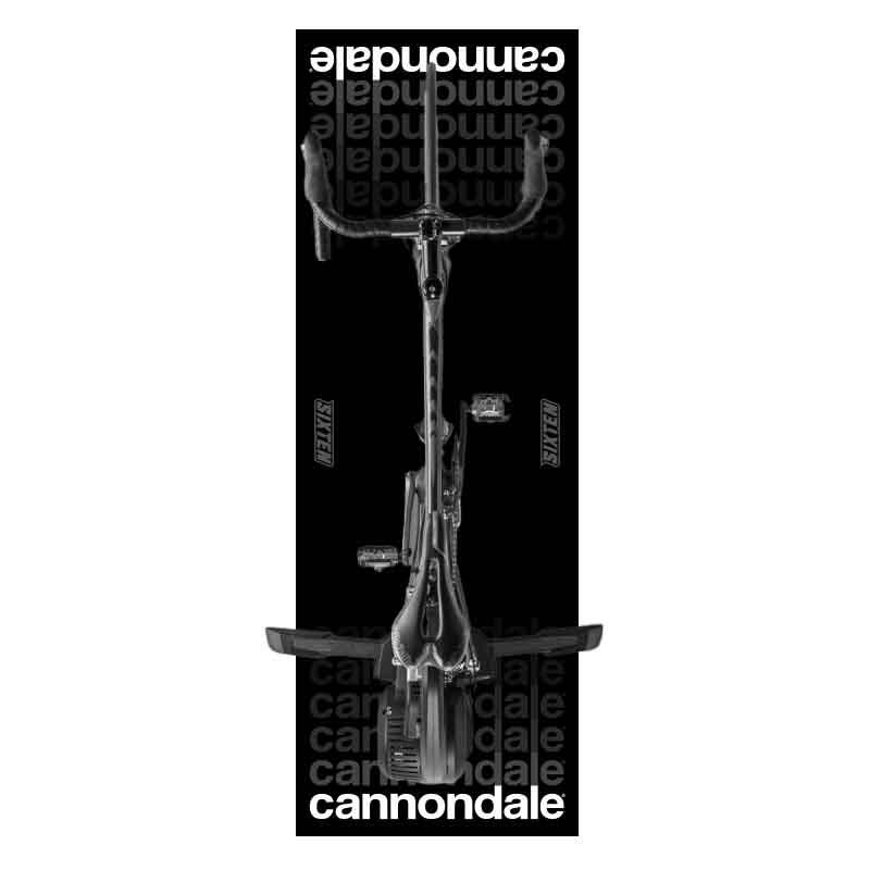 Tapete para rolo de treino Cannondale SIXTEN 65x180 - Antivibração e redução de 3/5