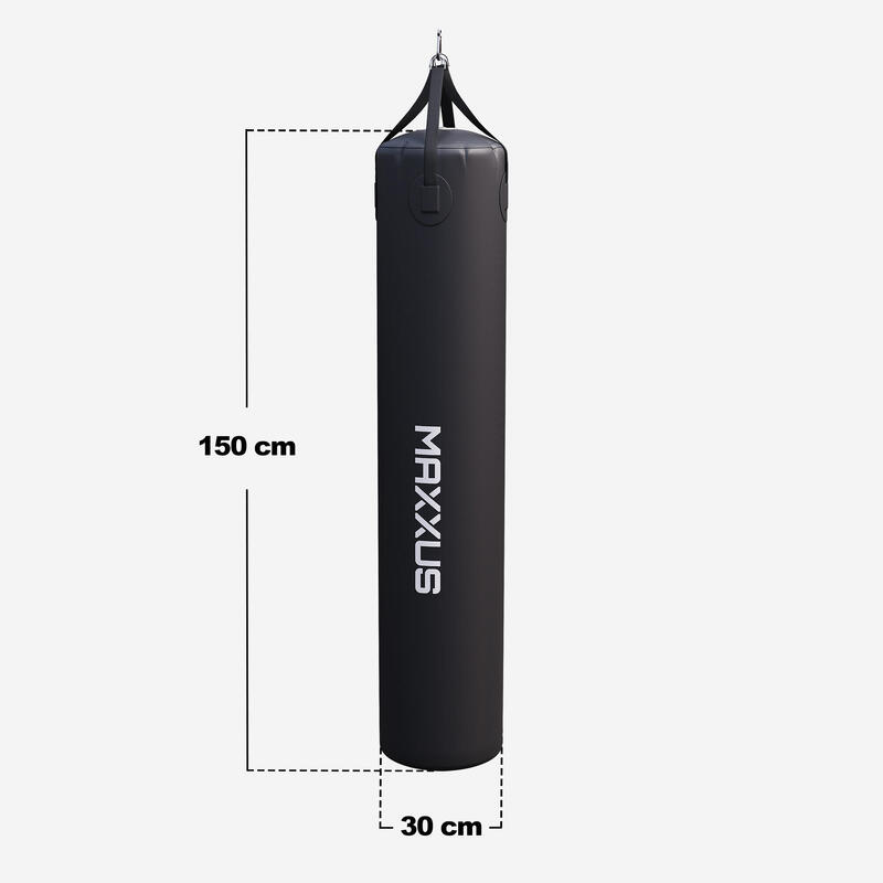 Sac de box 150 cm cu umplere reglabila, negru, Maxxus