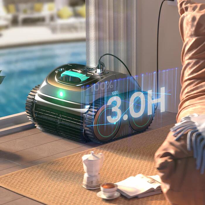 WYBOT C1 Roboter-Poolreiniger, 150 Min, für Einbau- & Aufstellpools 3/7