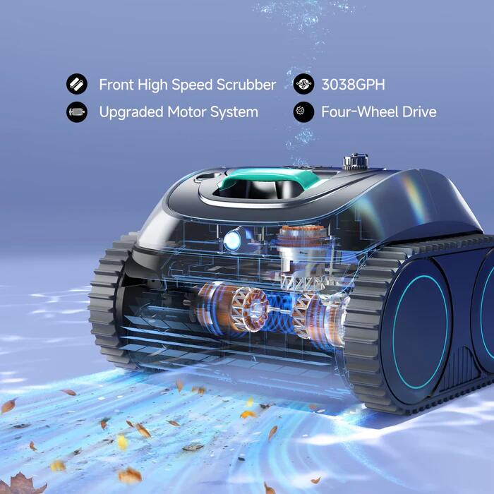 WYBOT C1 Roboter-Poolreiniger, 150 Min, für Einbau- & Aufstellpools 2/7