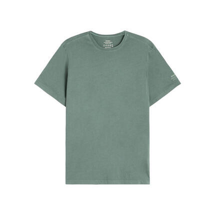 Camiseta Verde Ecoalf Vent Green de Cuello Redondo con Logo en la Manga