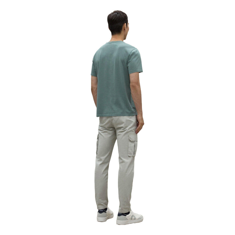 Camiseta Verde Ecoalf Vent Green de Cuello Redondo con Logo en la Manga 3/5