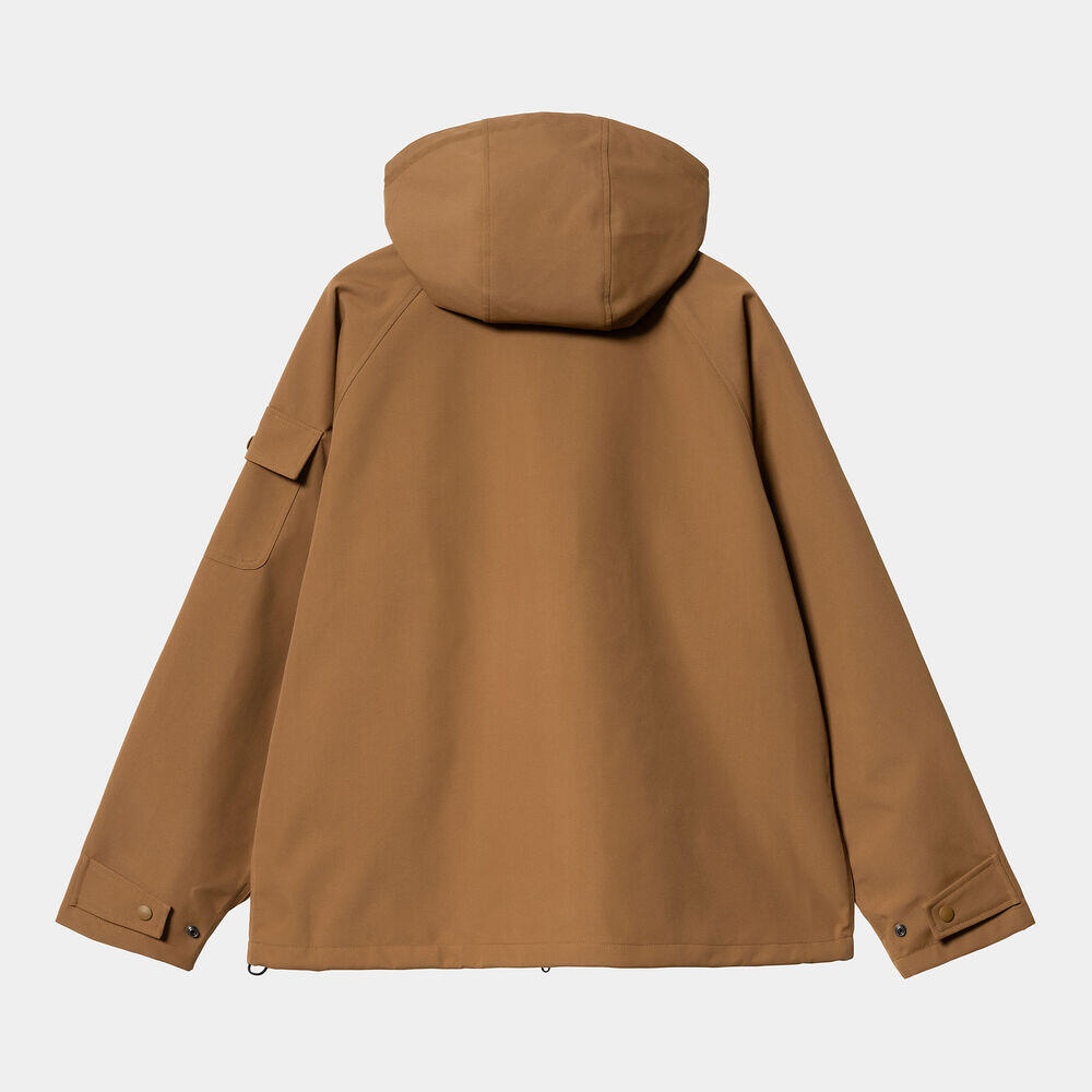 Chaqueta Marrón Con Capucha Carhartt Clarton Jacket Hamilton Brown/Tobacco 2/5
