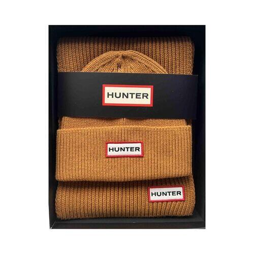 Set Hunter de Gorro y Bufanda Jura Cuff Beaine y Scarf Boscuit Cálido y Suave 3/4