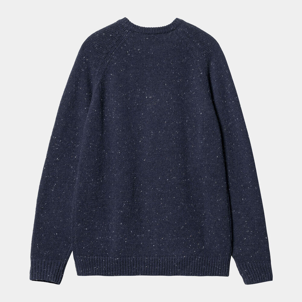 Jersey Azul Carhartt Anglistic Sweater Speckled Air Force Blue 2/5