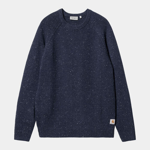 Jersey Azul Carhartt Anglistic Sweater Speckled Air Force Blue 5/5
