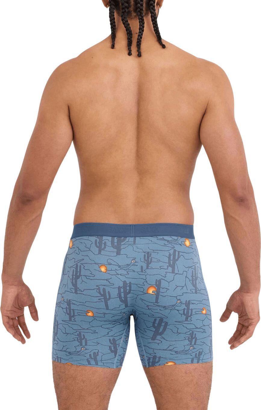 Boxer Saxx Quest Quick-Dry Mesh Brief Fly Azul Hombre 3/4