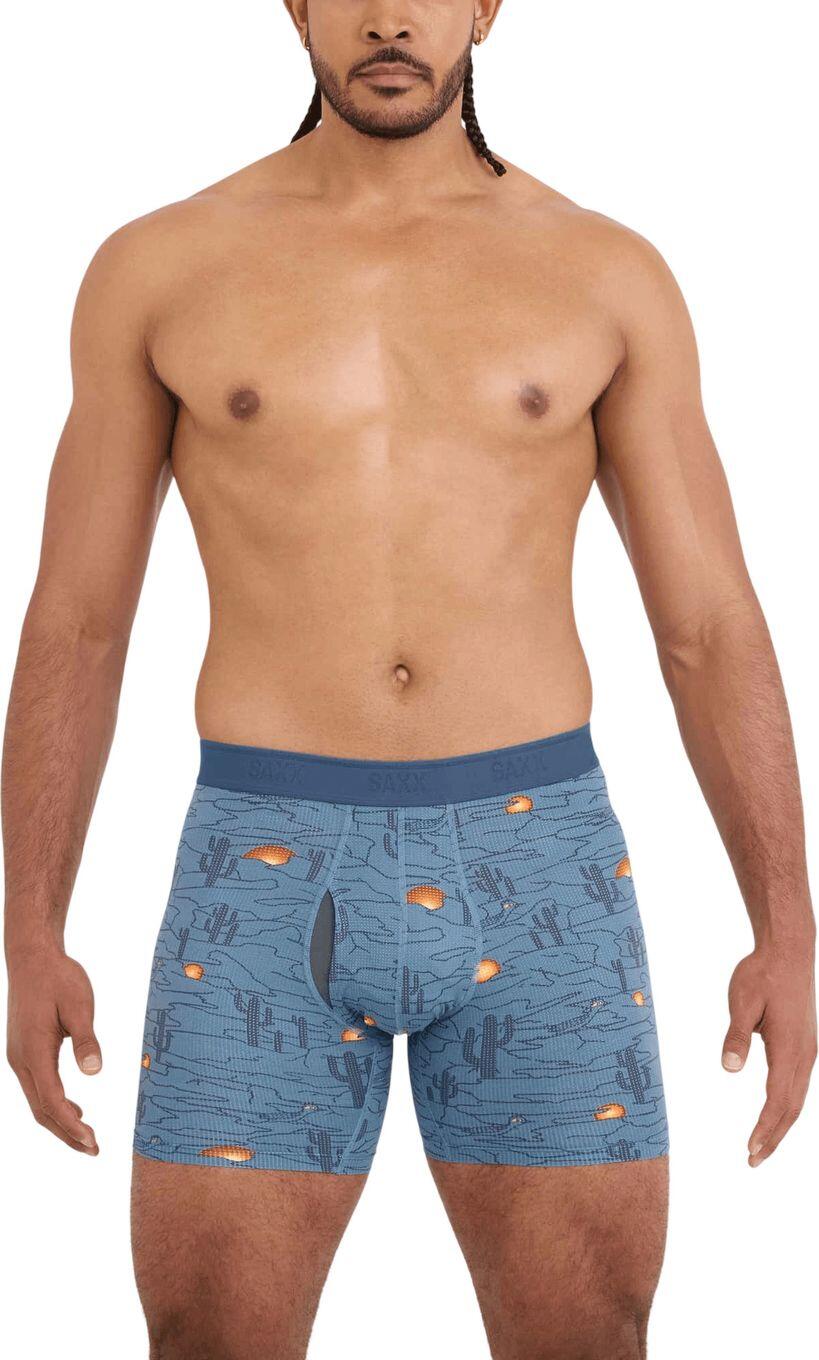 Boxer Saxx Quest Quick-Dry Mesh Brief Fly Azul Hombre 2/4