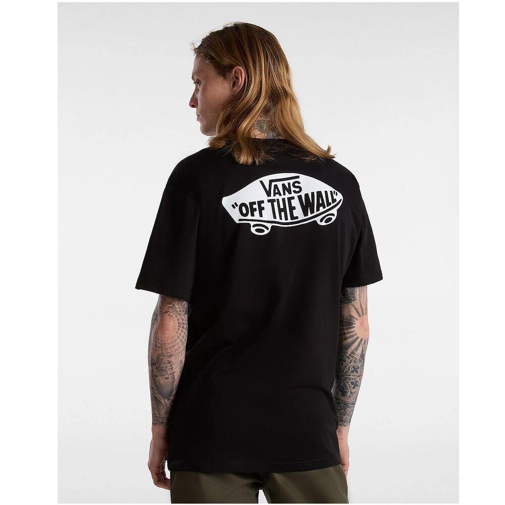 Camiseta Negra Vans Classic Back 3/4