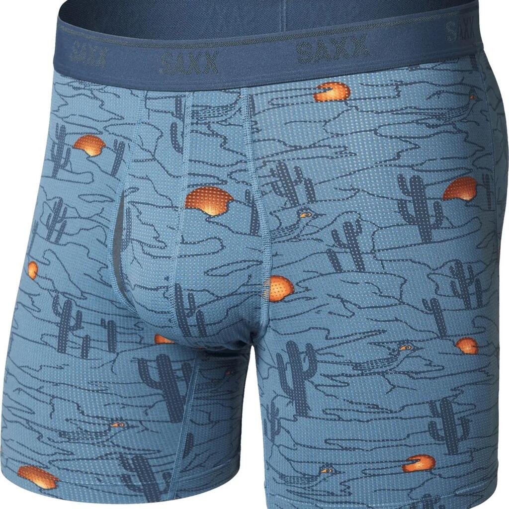 Saxx Quest Quick-Dry Mesh Brief Fly Blue Men's Boxer Briefs