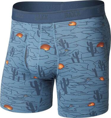 Boxershort saxx quest quick-dry mesh brief fly blauw heren