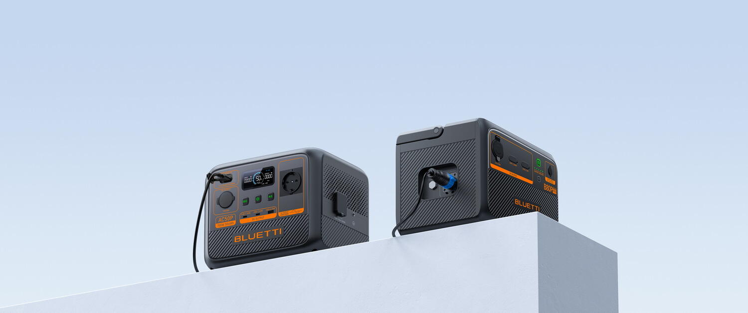 Kit station électrique BLUETTI AC50P avec panneau solaire 130 W 5/8