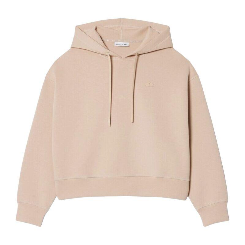 Sudadera Beige Lacoste Sweatshirts a Capuche Woman Lionne Versátil y Elegante 1/4