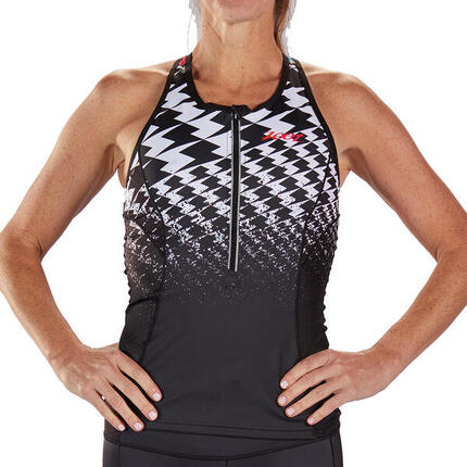 Kurzarm Trikot Damen Ultra Triathlon Sport Tank ZOOT