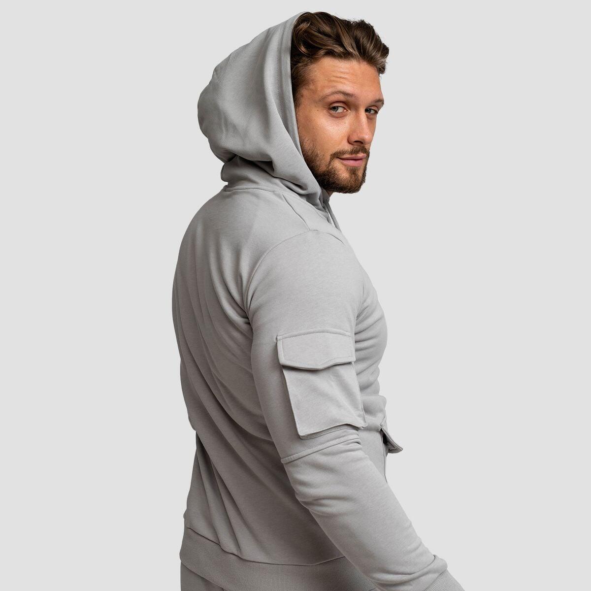 Uomo felpa con cappuccio Grey TRN 3/7