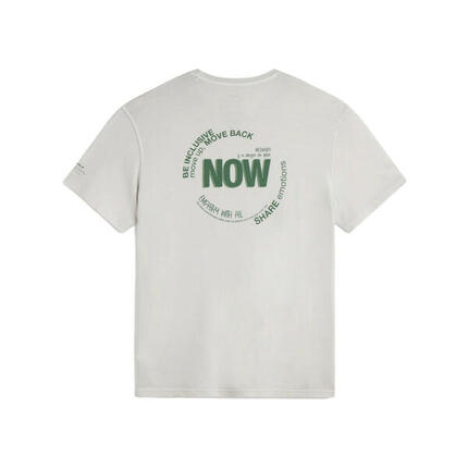 Camiseta Gris Claro Ecoalf Now Light Grey de Corte Regular