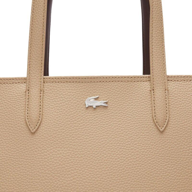 Bolso Beige Lacoste Tote Viennois Puce con Cremallera Anna Abimes Petunia 4/5