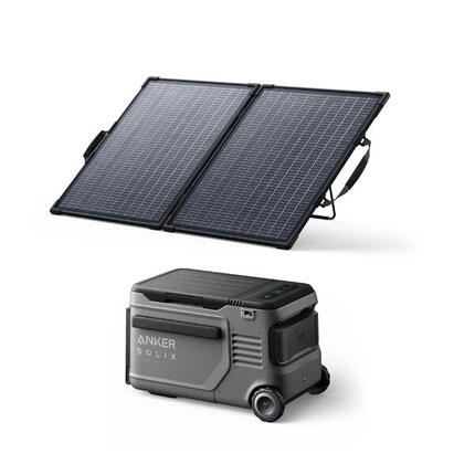 Kit tragbare Kühlbox 23 L Anker Solix EverFrost 2 + Bifaziales Solarpanel 100 W