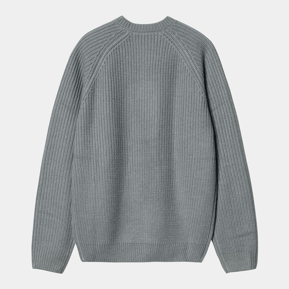 Jersey Gris Carhartt Forth Sweater Dove Grey 2/5