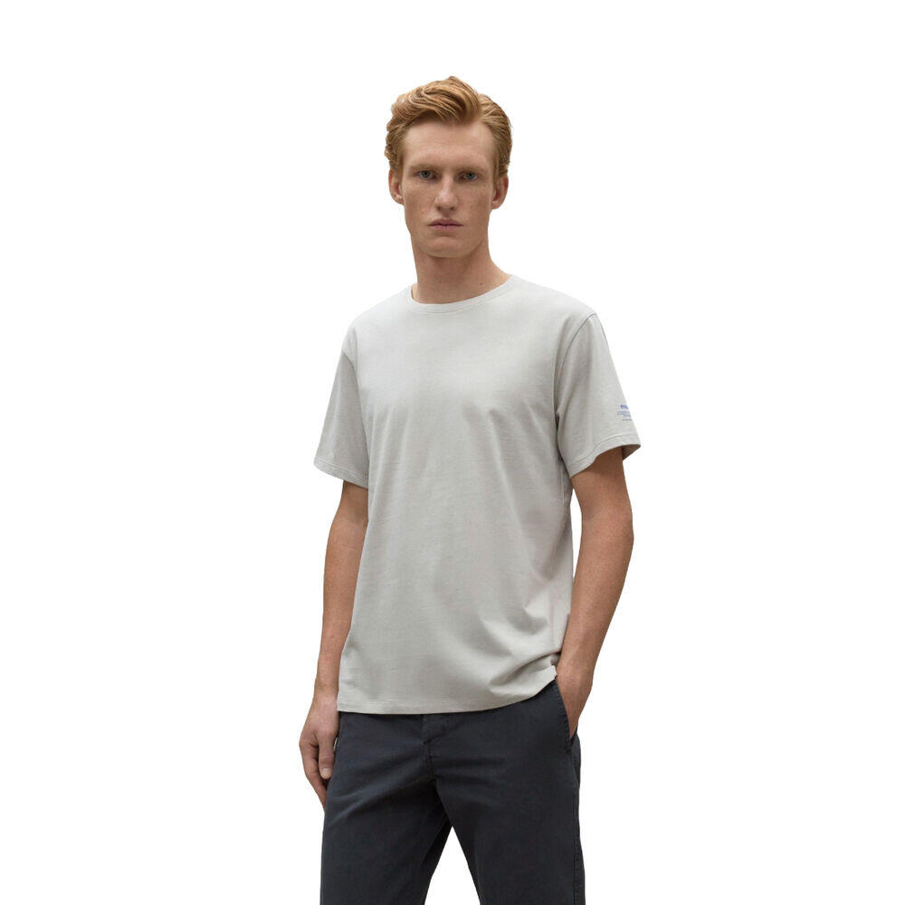 Camiseta Beige Ecoalf Chester T-Shirt Ice 2/4