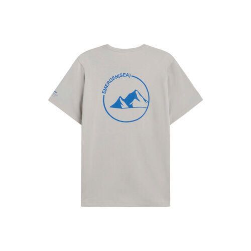 Camiseta Beige Ecoalf Chester T-Shirt Ice 4/4