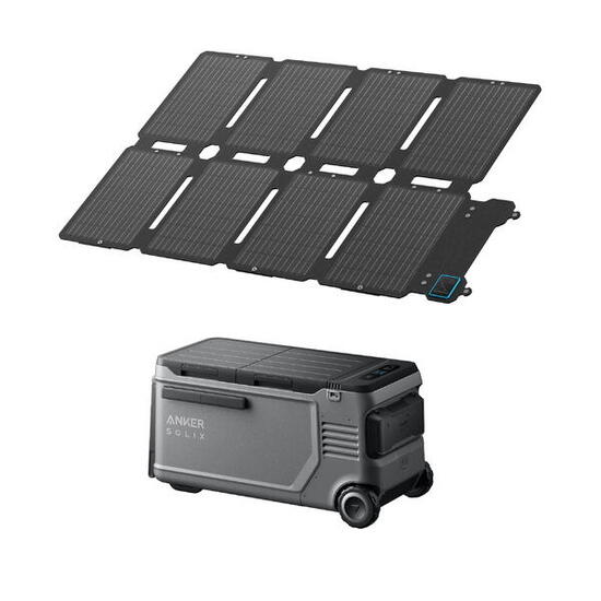 Kit tragbare Kühlbox 58 L Anker Solix EverFrost 2 + Solarpanel PS100X (100 W)