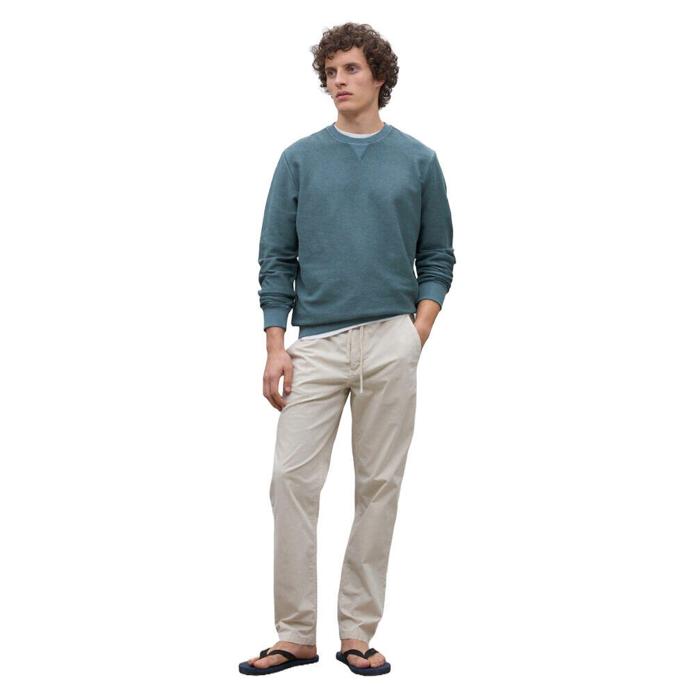 Sudadera Verde Ecoalf Green Shadow con Cuello Redondo, Básica y Versátil 3/4
