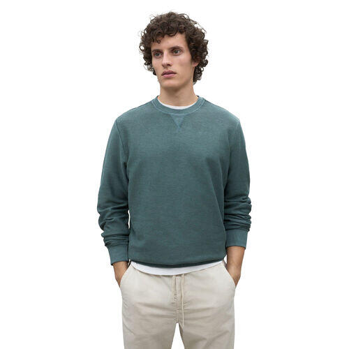 Sudadera Verde Ecoalf Green Shadow con Cuello Redondo, Básica y Versátil 4/4