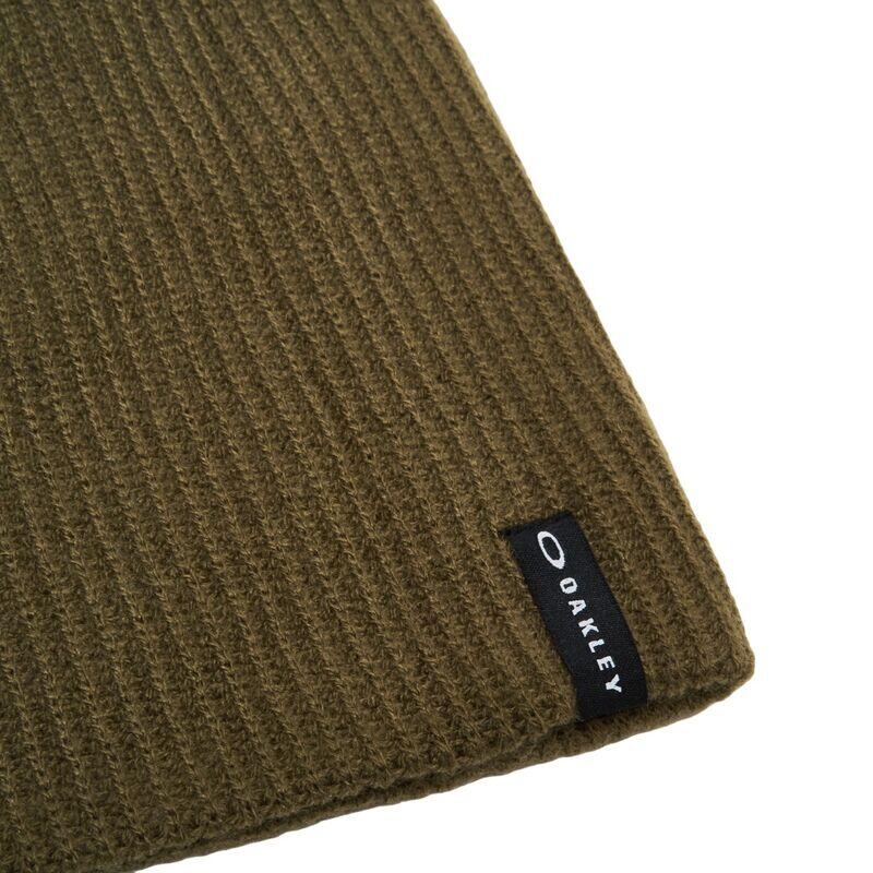 Gorro Verde Oakley Back Bone Beanie 2.0  Army Green Cálido y Suave 3/4