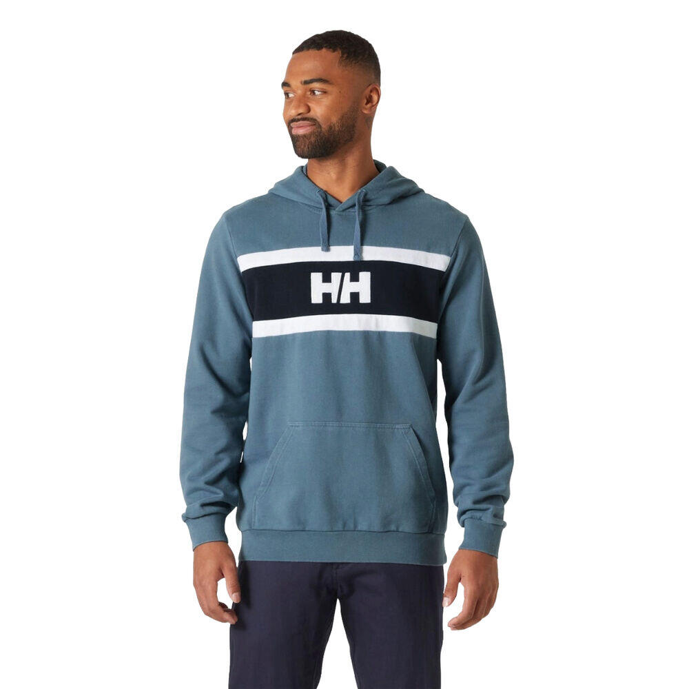 Sudadera Azul Helly Hansen  Salt Cotton Hoodie Washed Navy 3/5