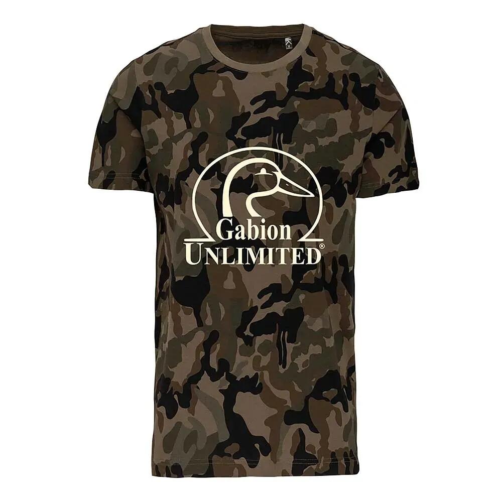 T-shirt camo Woodland 100% coton 145g coupe droite 1/4