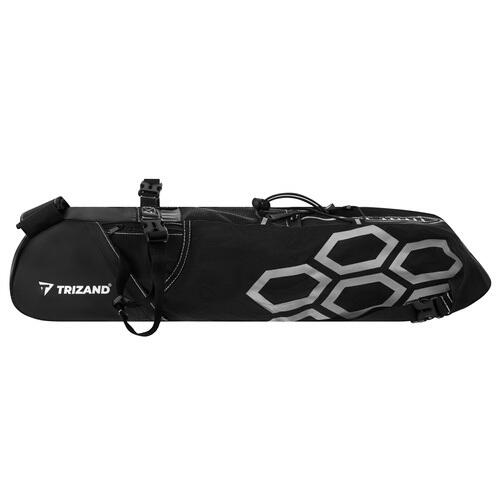 Sacoche de selle 12 litres imperméable réfléchissante noir 3/7