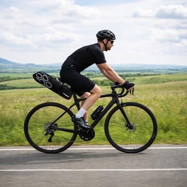 Sacoche de selle 12 litres imperméable réfléchissante noir 2/7