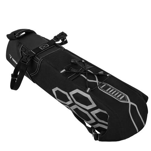 Sacoche de selle 12 litres imperméable réfléchissante noir 5/7