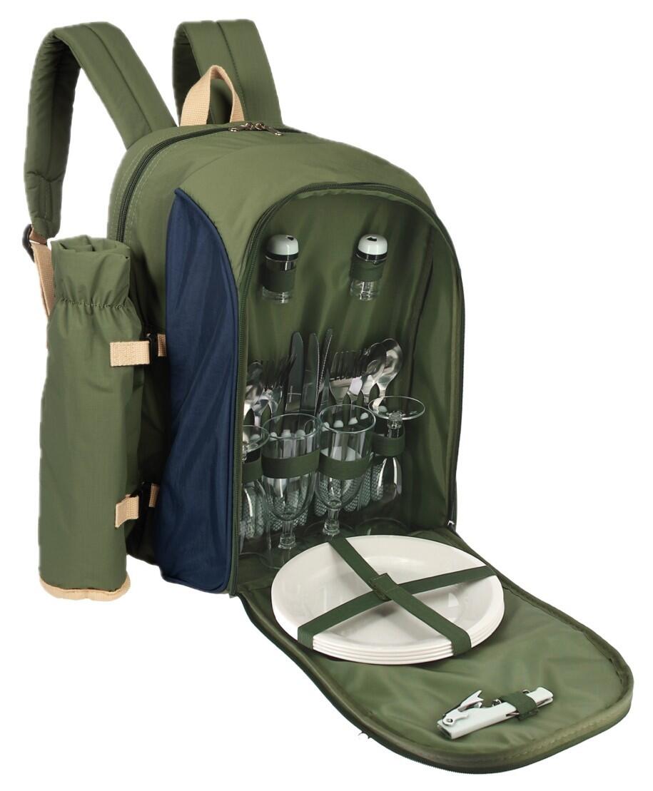 Sac a dos isotherme avec vaisselle Elementerre Chillex Vert