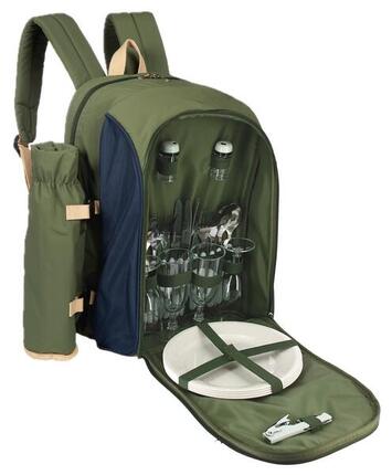 Sac à dos isotherme avec vaisselle Elementerre Chillex Vert
