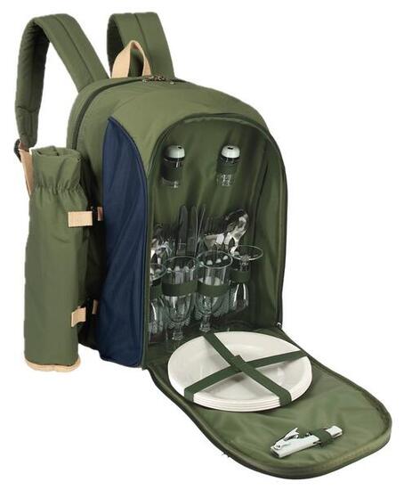 Sac à dos isotherme avec vaisselle Elementerre Chillex Vert