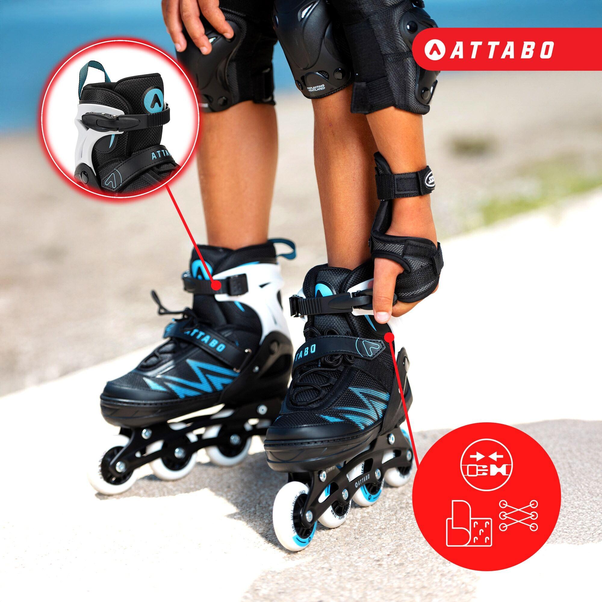 ATTABO Pattini in linea per bambini 2 in 1 Kylo 6/7