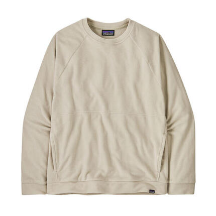 Sudadera Beige Patagonia Men´s Micro D Fleece Crewneck Con Forro Polar