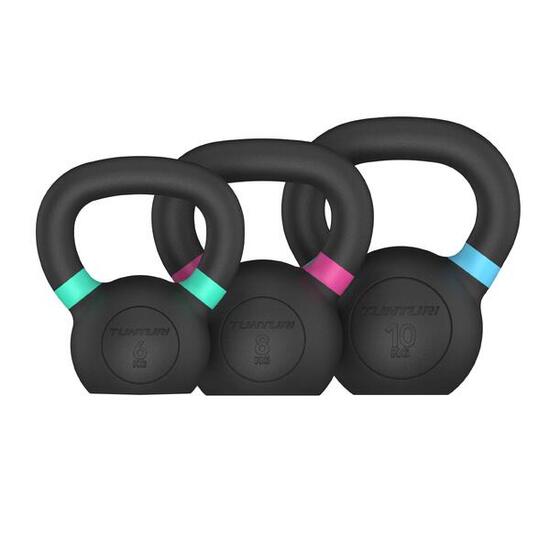 Kettlebell in ghisa Platinum - set 6-10kg con app fitness gratuita