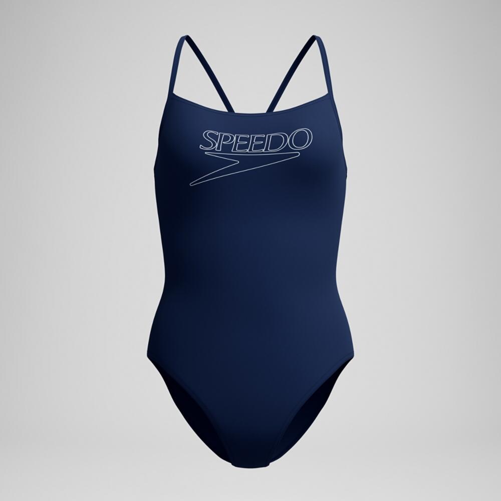 Fato de banho feminino Speedo End+ Logo Thin Strap 5/5