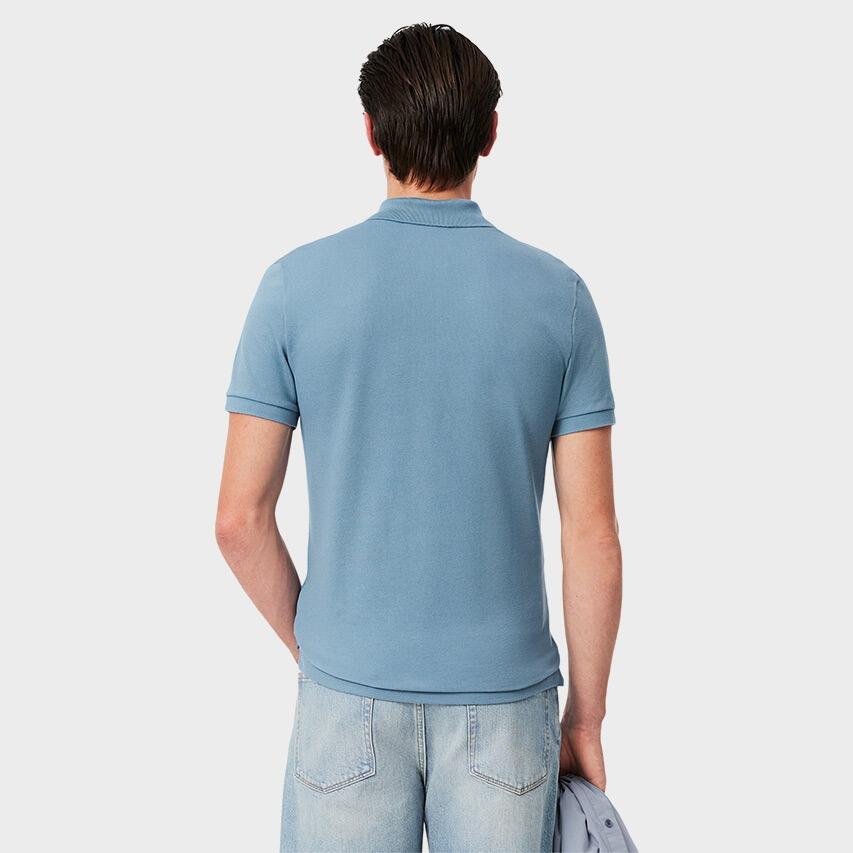 Heren Polo Shirt Blauw V 3/4