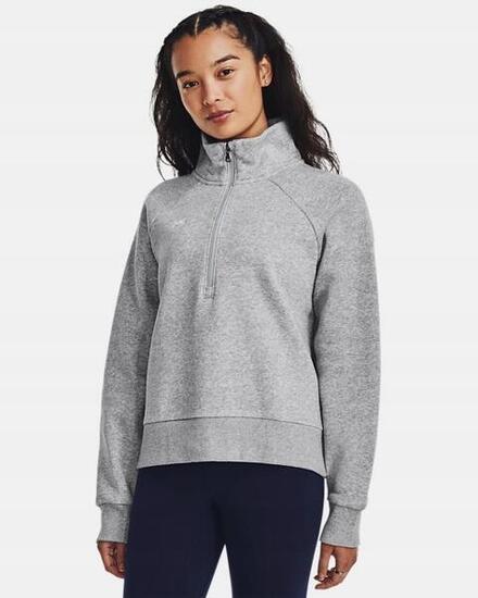 Bluza Damska Polarowa Under Armour Polar Damski Szary Rival Fleece