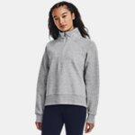 Bluza Damska Polarowa Under Armour Polar Damski Szary Rival Fleece 7/7