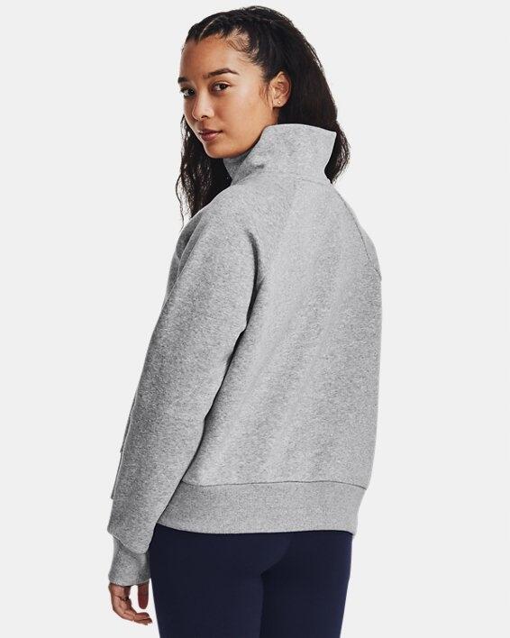 Bluza Damska Polarowa Under Armour Polar Damski Szary Rival Fleece 2/7