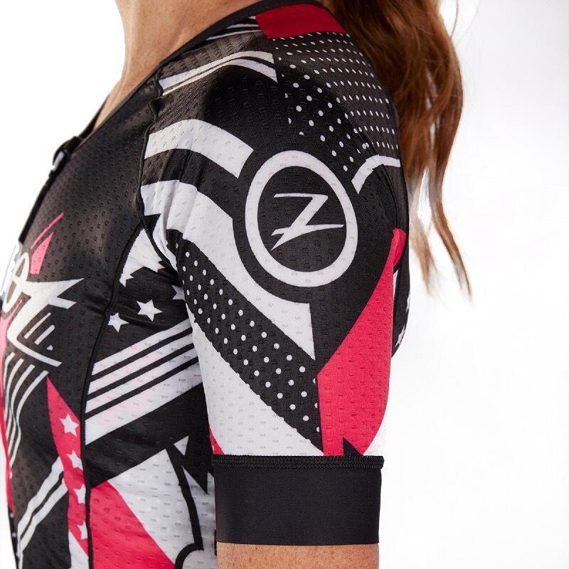 Kurzarm Trikot Damen Triathlon Aero Trikot Design Team ZOOT 5/5