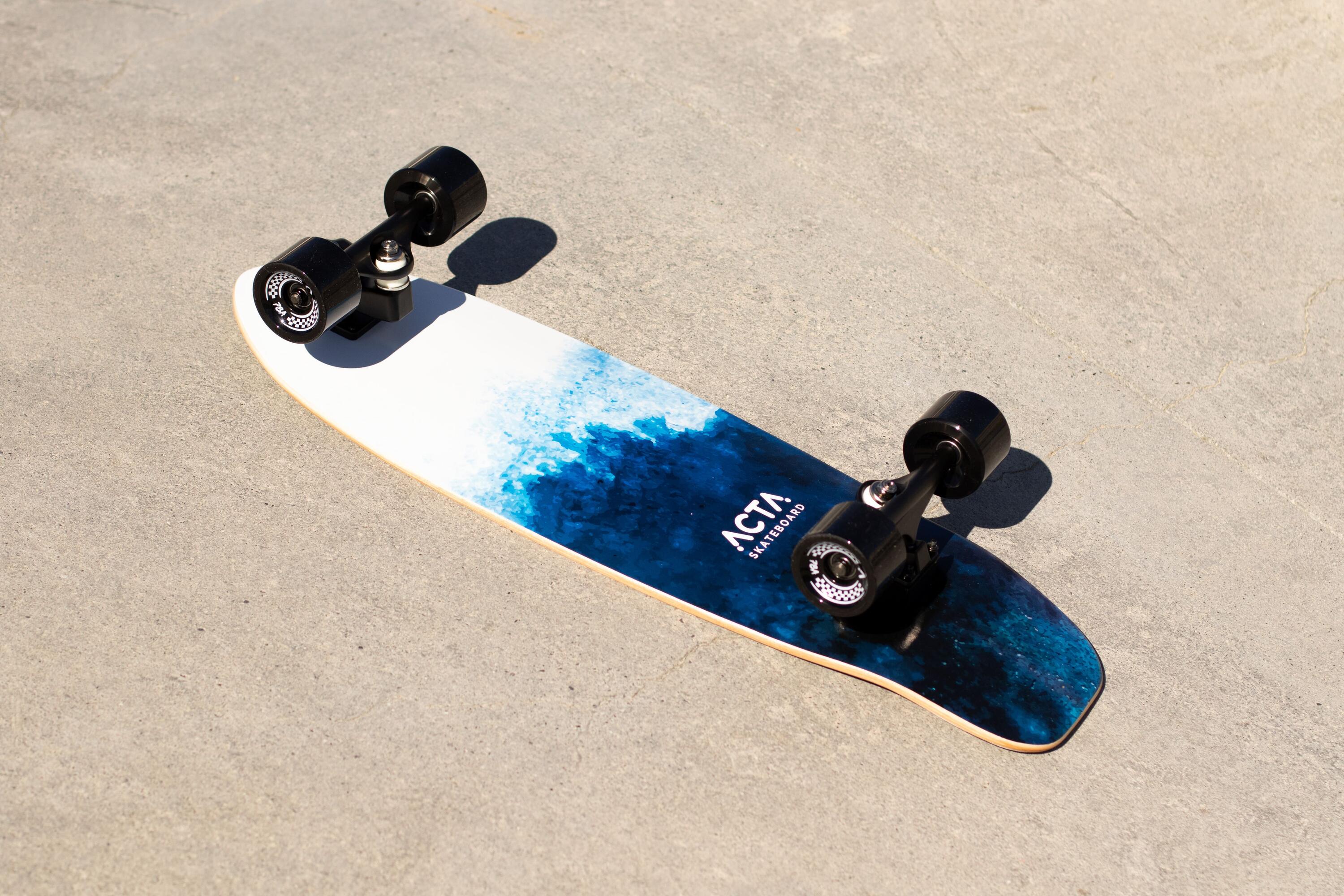 ACTA Surfskate Foam V2 31" – Ocean - 7-lagiges Ahorn-Surfskateboard - Ideal für 4/5