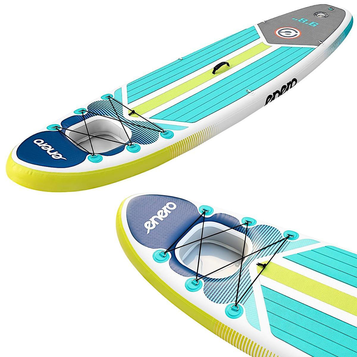 Set: Aufblasbares SUP-Board mit Sichtfenster 320X81X15CM 3/7